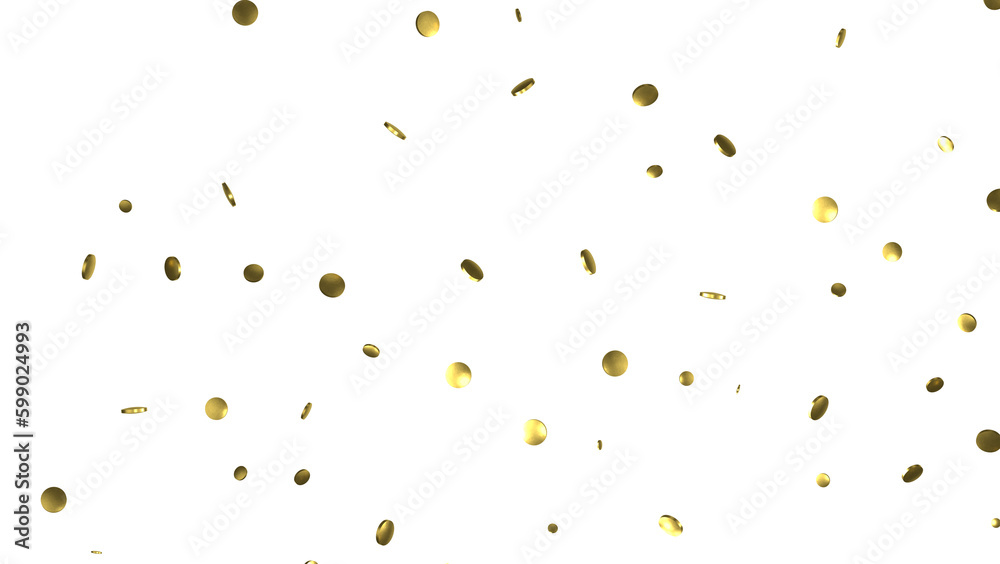 Gold Confetti Glitter Overlay