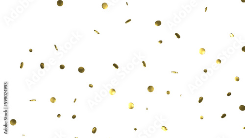 Gold Confetti Glitter Overlay