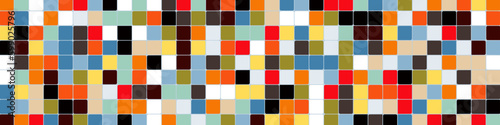 Color checkered squares background abstract illustration