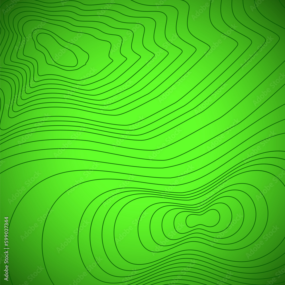 Obraz premium Topographic map seamless pattern, topography line map