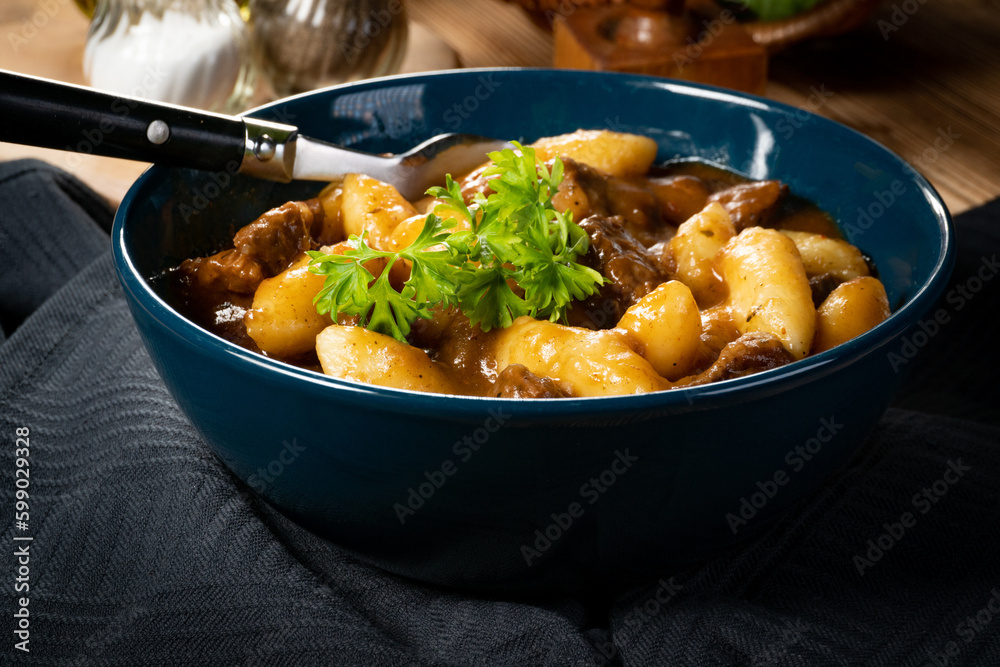 Beef stew in gravy. Beef stew in gravy.