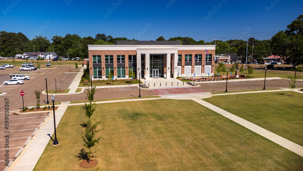 Ridgeland, MS City Hall, opened in 2021. Stock Photo Adobe Stock