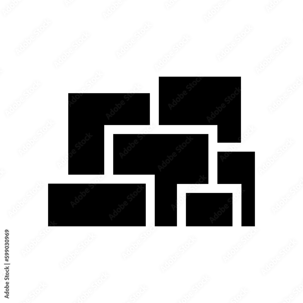 Boxes icon. Packaging, product. Black silhouette. Front side view. Vector simple flat graphic illustration. Isolated object on a white background. Isolate. Boxes icon. Packaging, product. Black silhouette. Front side view. Vector simple flat graphic illustration. Isolated object on a white background. Isolate.