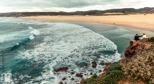 coastal Landscape  in the Natural Park of Southwest Alentejo and Costa Vicentina at the beach Bordeira
Nature Travel South portugal Vicentine Coast