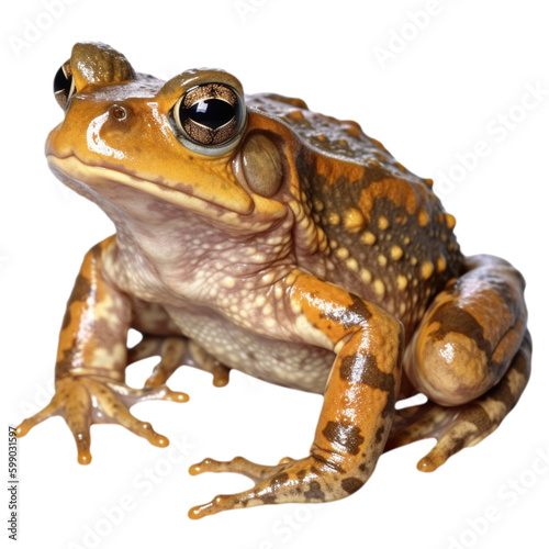 Frog on a transparent background. cut out png