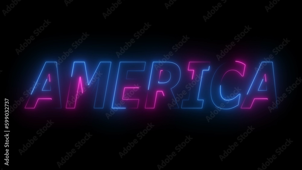 America  text  illustration dark background