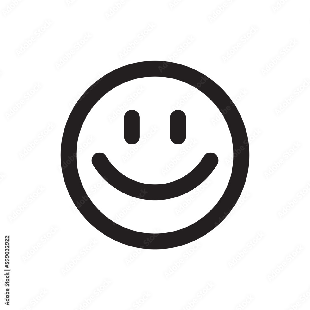 Smile vector icon. Emoji icon. Happy smile flat sign design. Smile face symbol pictogram. UX UI icon Smile vector icon. Emoji icon. Happy smile flat sign design. Smile face symbol pictogram. UX UI icon