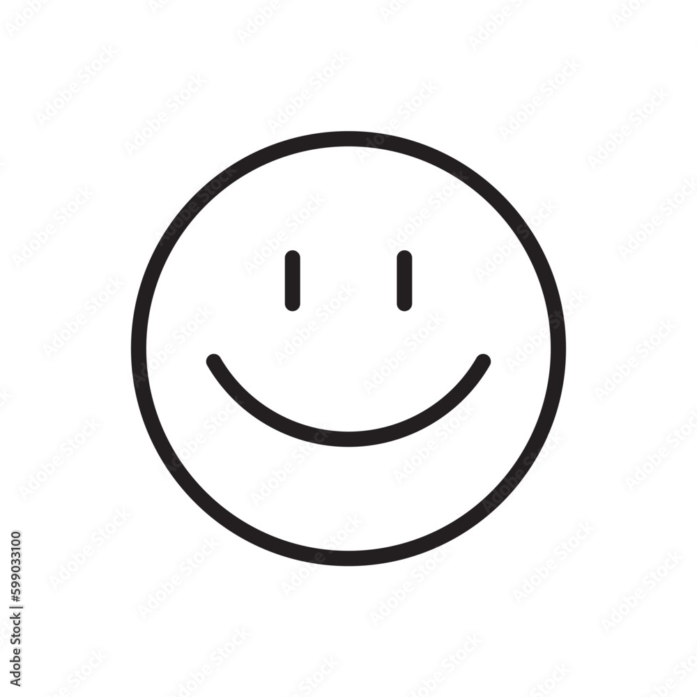 Smile vector icon. Emoji icon. Happy smile flat sign design. Smile face symbol pictogram. UX UI icon Smile vector icon. Emoji icon. Happy smile flat sign design. Smile face symbol pictogram. UX UI icon