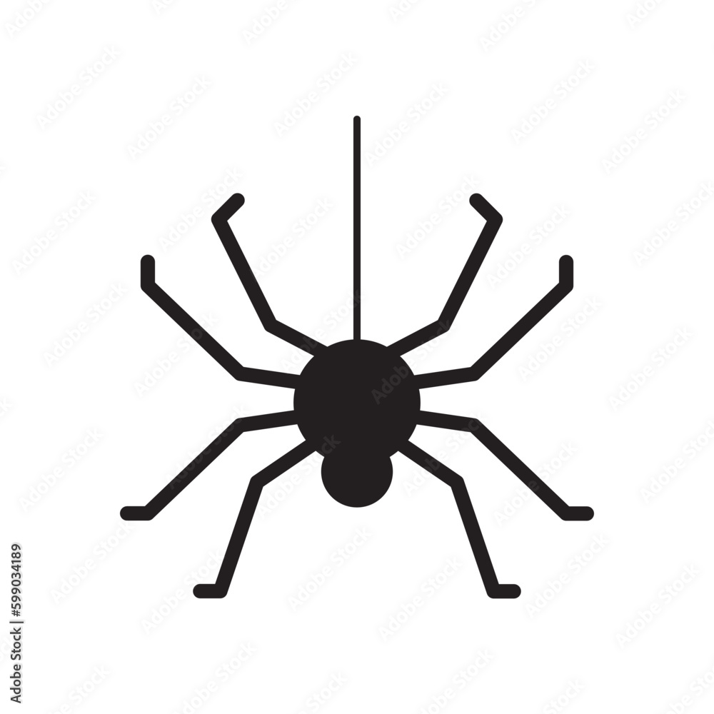 Spider vector icon. Insect flat sign design. Spider symbol pictogram. UX UI icon Spider vector icon. Insect flat sign design. Spider symbol pictogram. UX UI icon