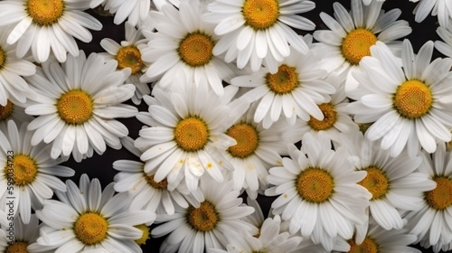 floral daisy closeup banner background texture wallpaper