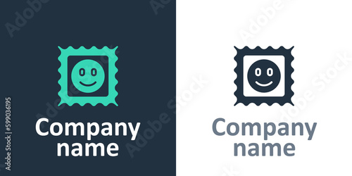 Logotype LSD acid mark icon isolated on white background. Acid narcotic. Postmark. Postage stamp. Health danger. Logo design template element. Vector