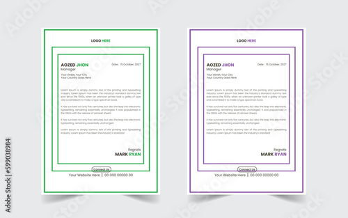The Best Corporate Letterhead Template Design. Abstract vector layout background set. Flyer Layout with Geometric, poster flyer pamphlet brochure cover design layout space for photo background.