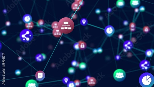 4K futuristic technology background