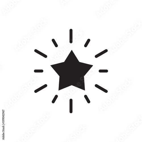 Star vector icon. Shooting star icon. Falling star flat sign design. UX UI icon