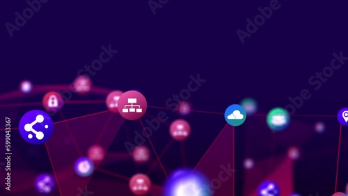 4K futuristic technology background