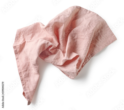 crumpled cotton napkin