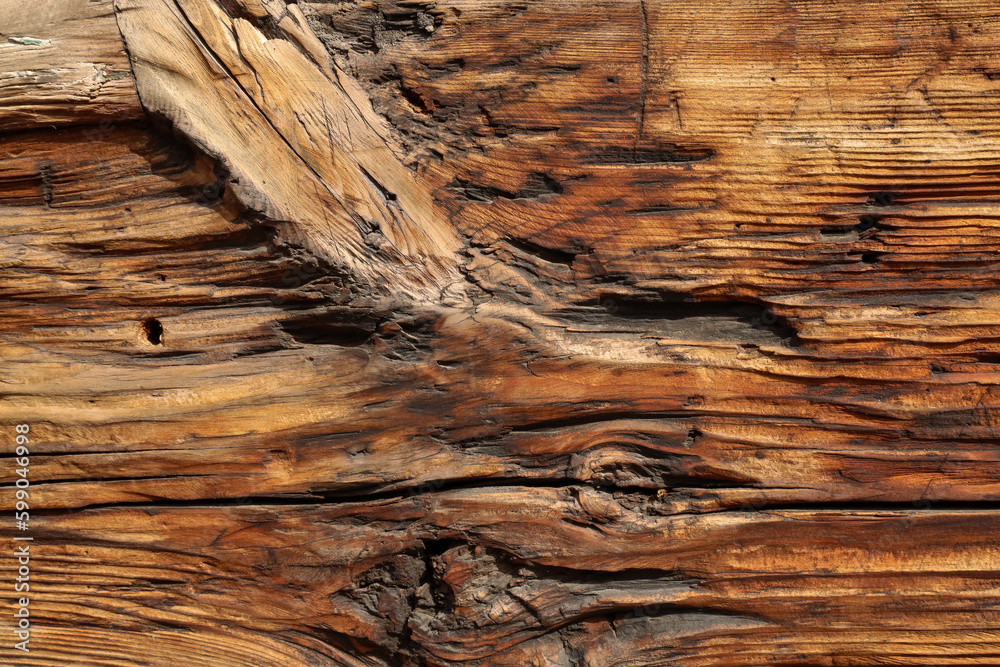 Obraz premium tapeta, opalana drewniana deska vintage stara deska tekstura