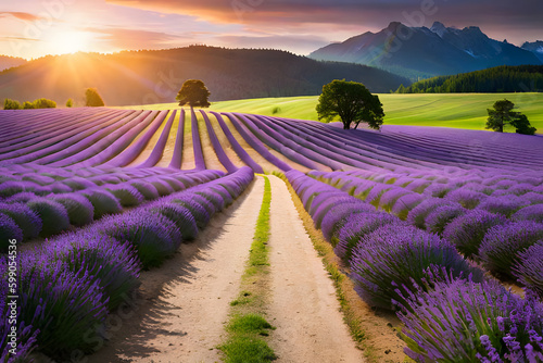 lavender field region