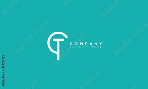 CT Alphabet letters Initials Monogram logo TC, C and T
