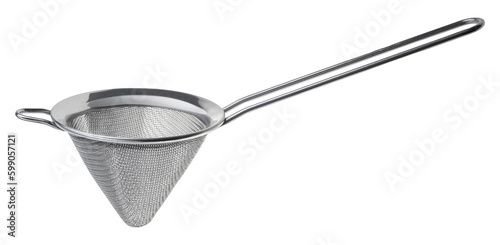 Fotografía Metal mesh or Tea strainer.  Sieve for cooking cut out