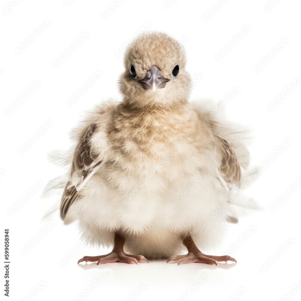 Baby Dove isolated on white (generative AI) Baby Dove isolated on white (generative AI)