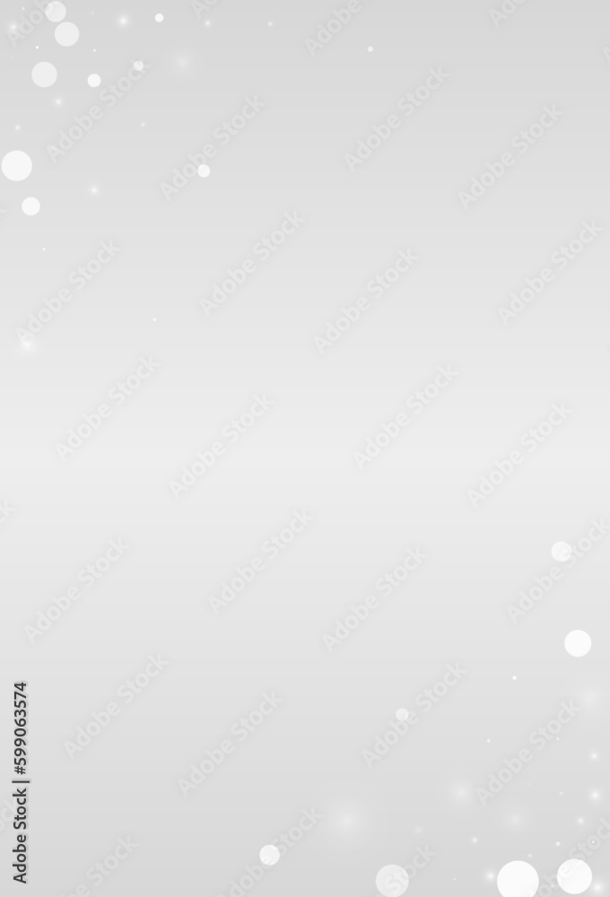 Silver Snowfall Vector Grey Background. Winter
