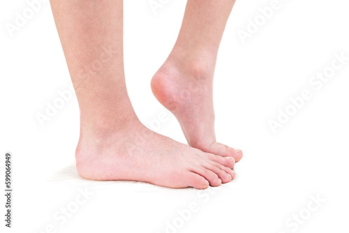 feet isolated on white