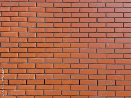 Orange brick wall background texture. pattern, texture, background