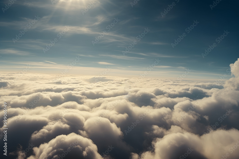 above the clouds, genreative AI