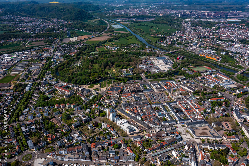 Saarlouis im Saarland aus der Luft | Aerial View of Saarlouis