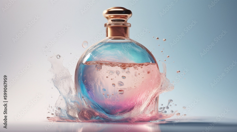 realistic, label, mockup, 3d, mock-up, template, illustration, liqueur, whiskey, clear, different, brandy, close-up, design, red, pink, collection, cocktail, beverage, clean, ai, genearted