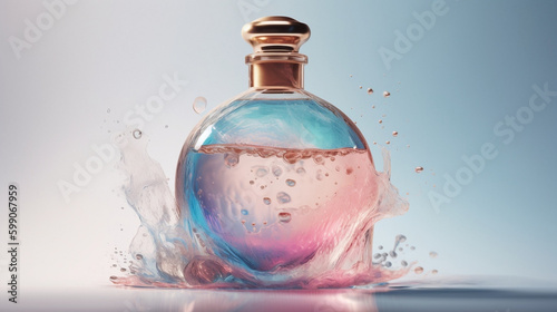 realistic, label, mockup, 3d, mock-up, template, illustration, liqueur, whiskey, clear, different, brandy, close-up, design, red, pink, collection, cocktail, beverage, clean, ai, genearted