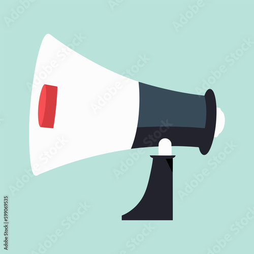 isolated megaphone icon. megaphone vector illustration.