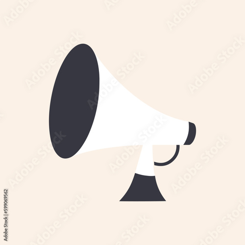 isolated megaphone icon. megaphone vector illustration.