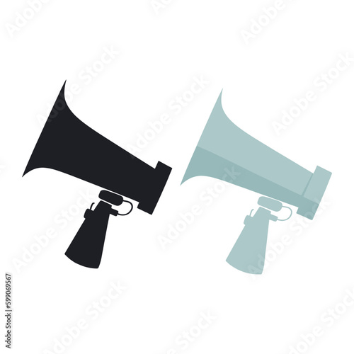 isolated megaphone icon. megaphone vector illustration.