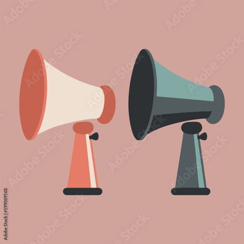 isolated megaphone icon. megaphone vector illustration.