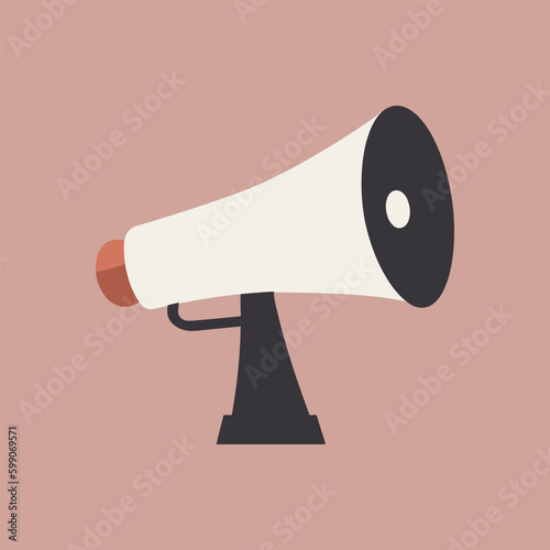 isolated megaphone icon. megaphone vector illustration.