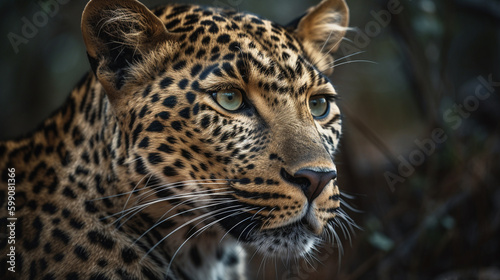 Leopard in the Kruger National Park,generative ai