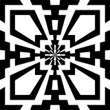 Geometric pattern.  Black and white pattern for web page, textures, card, poster, fabric, textile.
