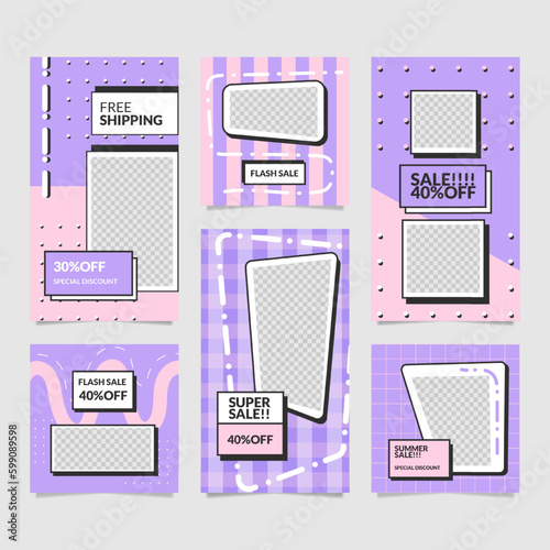 A set of banners template for social media.