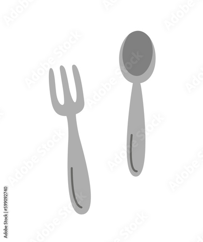 Fork and spoon set