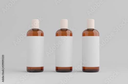 Cosmetic Bottle Mockup 3D Illustration