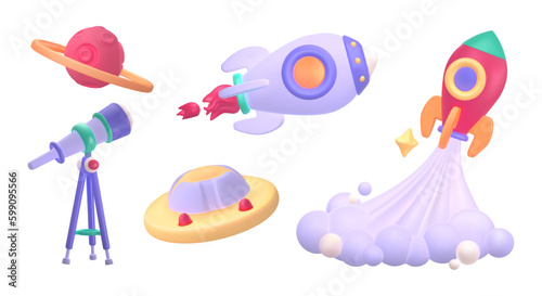 Space icon set