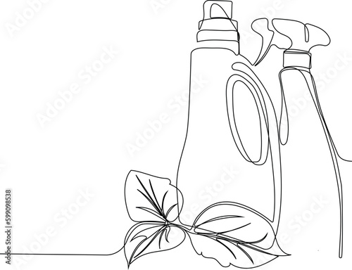 Home cleaning service landing page design concept, illustration of janitors with cleaning tools. Vector illustration Generative AI