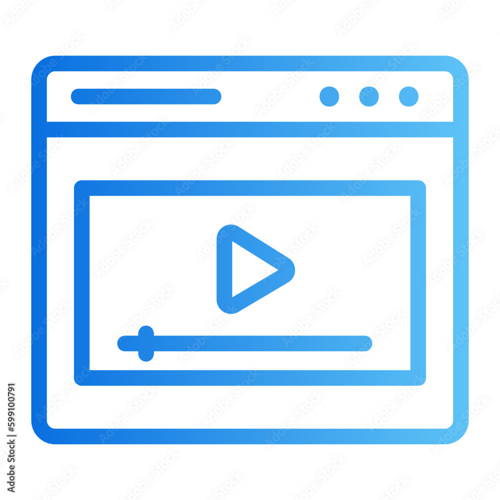 video marketing gradient icon