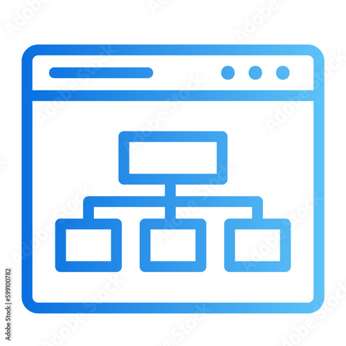 sitemap gradient icon