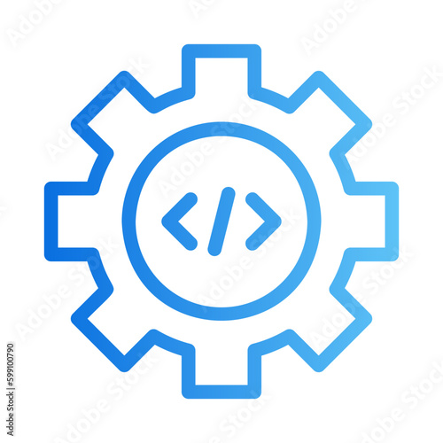 web programming gradient icon