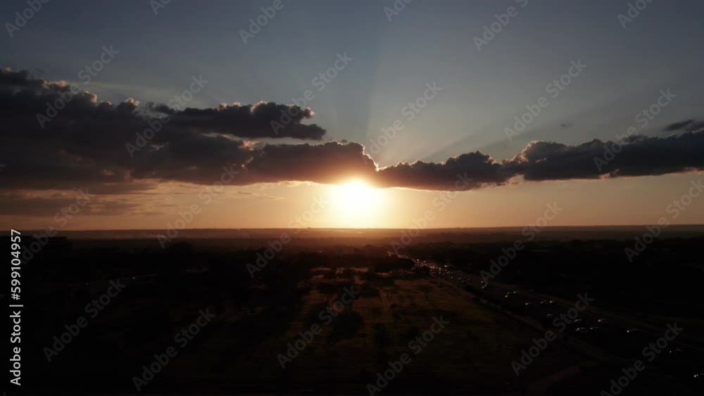 por do sol em BRasilia BRasil