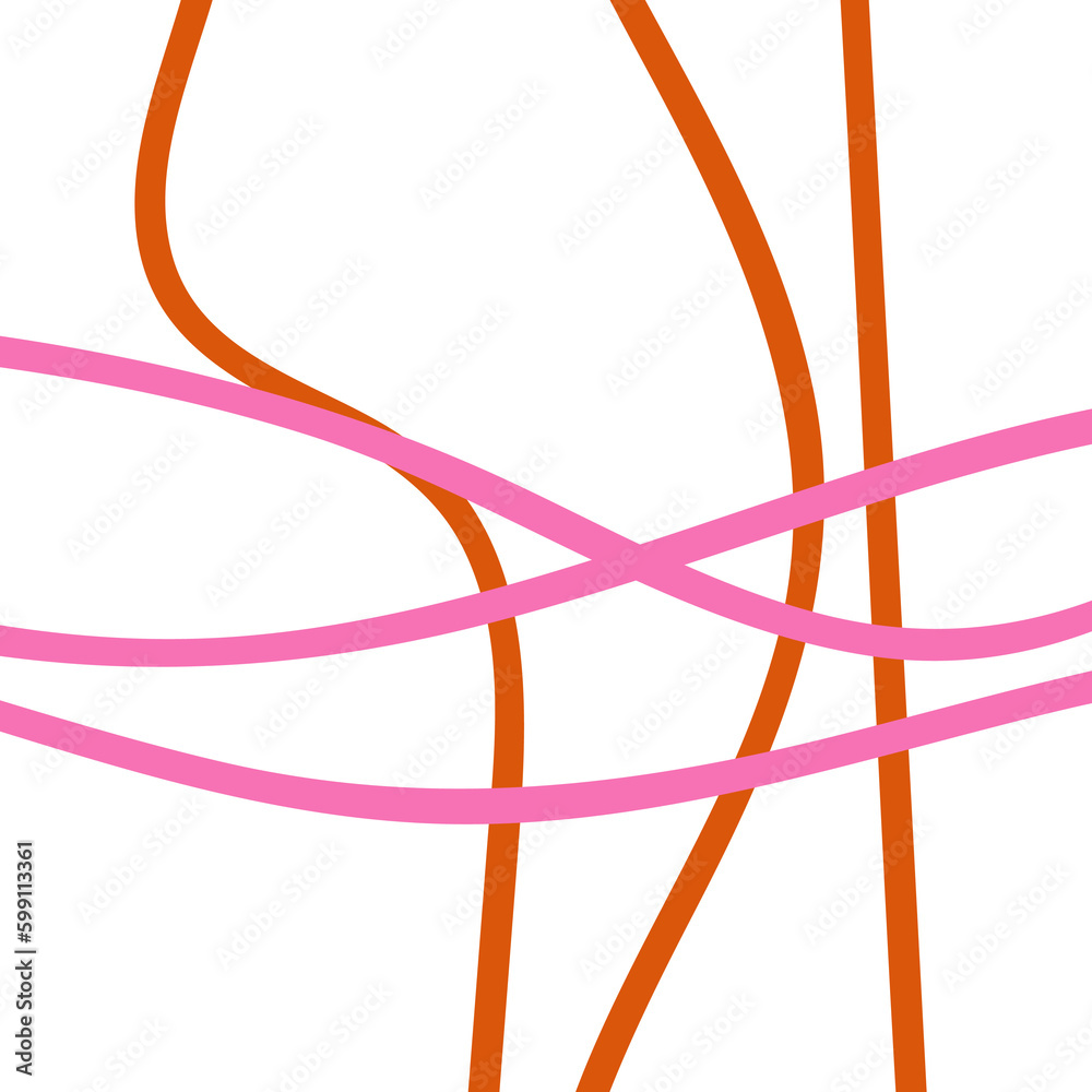 Orange Pink Minimal Graphic Lines Orange Pink Minimal Graphic Lines