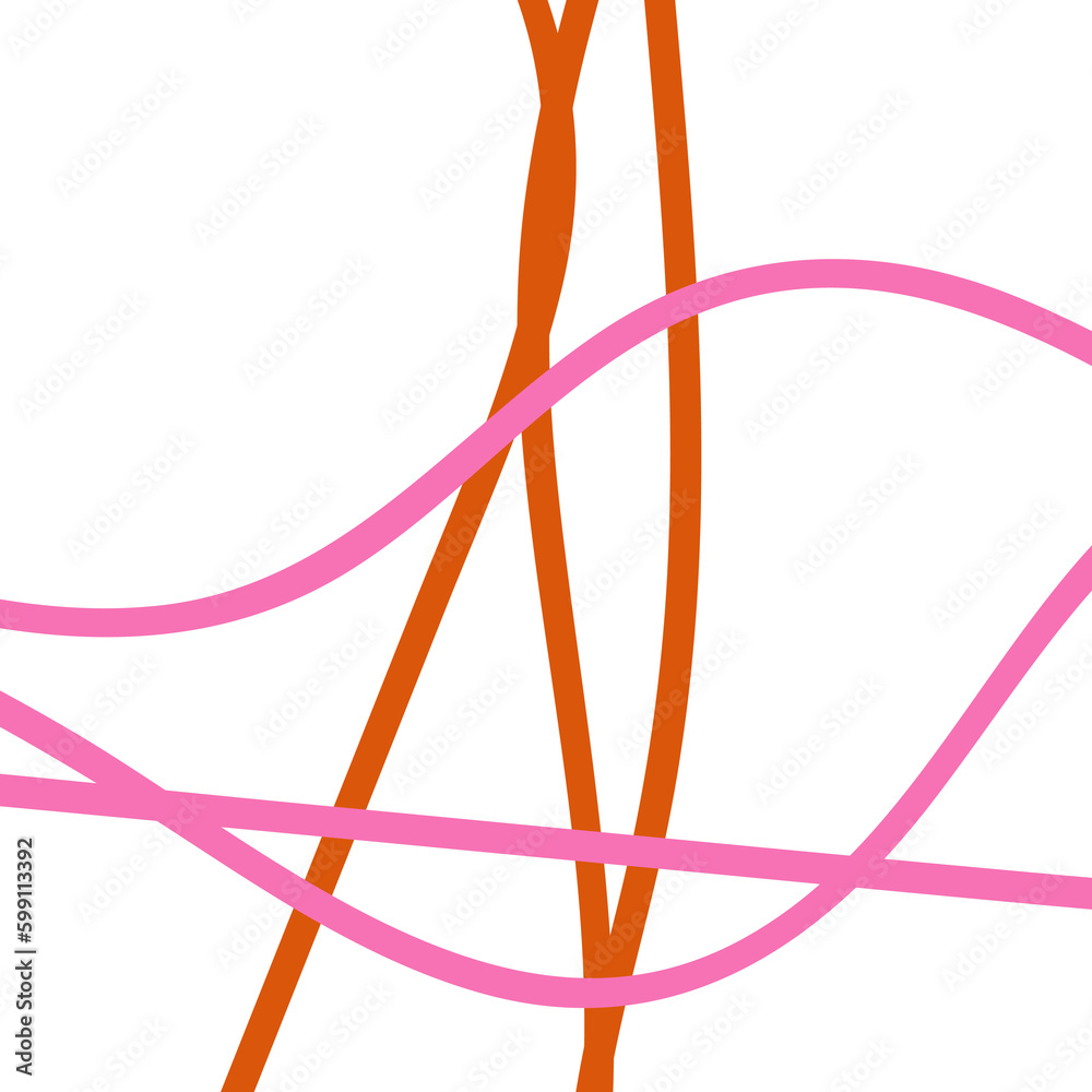 Orange Pink Minimal Graphic Lines Orange Pink Minimal Graphic Lines